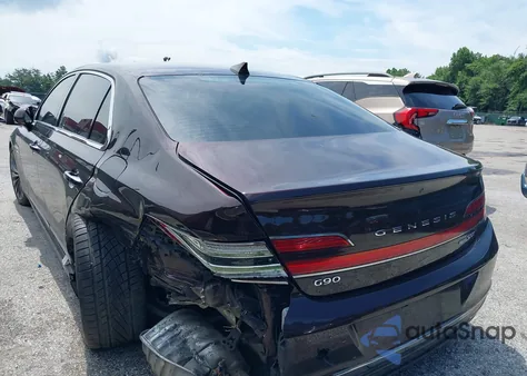 2020 Genesis G90 3.3T Premium Awd z USA, uszkodzony, nr VIN KMTF34PA1LU076087